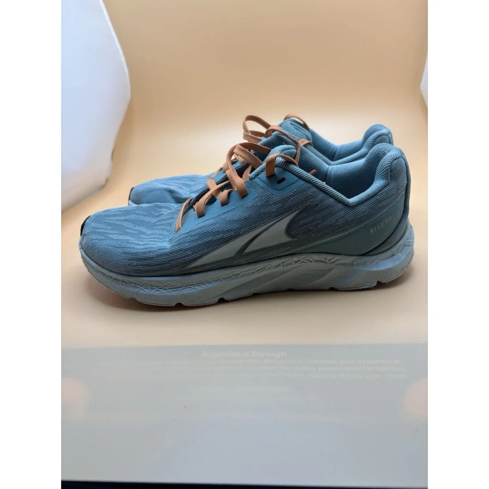 Altra Rivera Womens Running Shoes Light Blue Peach AL0A4VQV444 Size 7.5